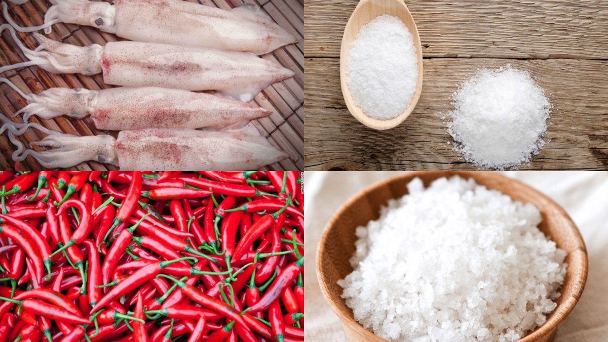 Nguyên liệu món ăn mắm mực