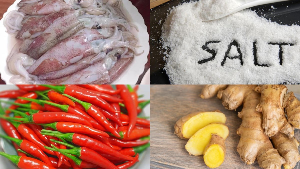 Nguyên liệu món ăn mắm mực