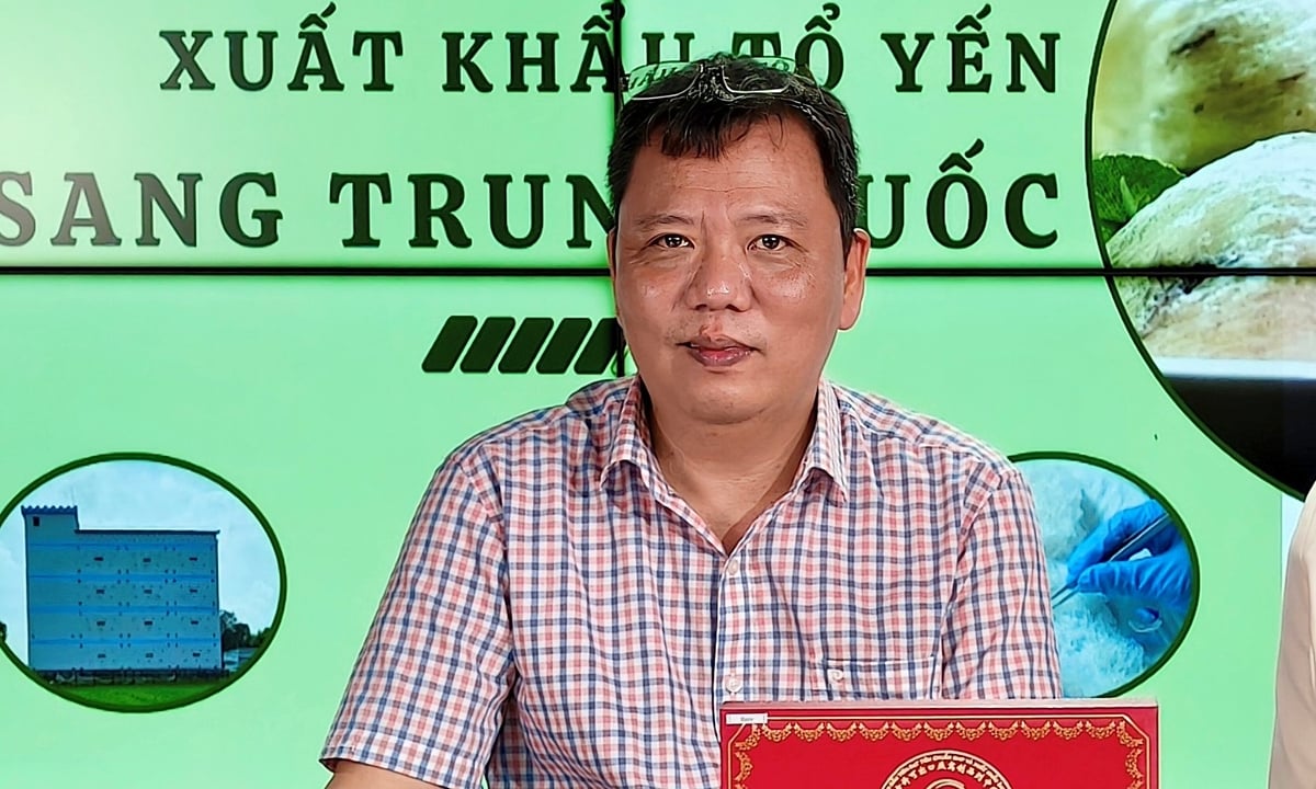 TS Ngô Xuân Nam vừa tham gia Tọa đàm về xuất khẩu tổ yến cùng Báo Nông nghiệp và Môi trường. Ảnh: Bảo Thắng.