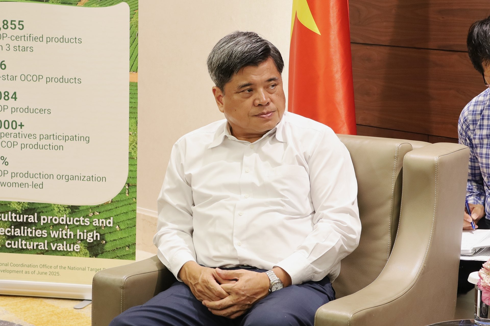 Thứ trưởng Trần Thanh Nam đề xuất FAO nghiên cứu và thúc đẩy việc xây dựng một hệ sinh thái OCOP toàn cầu. Ảnh: Phương Linh.