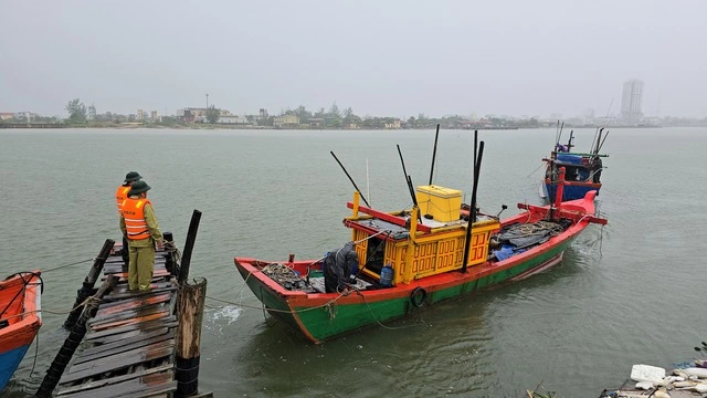 Bão số 5: Tàu rời âu thuyền trước bão, biên phòng Quảng Trị vận động quay lại- Ảnh 3. Bão số 5: Tàu rời âu thuyền trước bão, biên phòng Quảng Trị vận động quay lại- Ảnh 3.