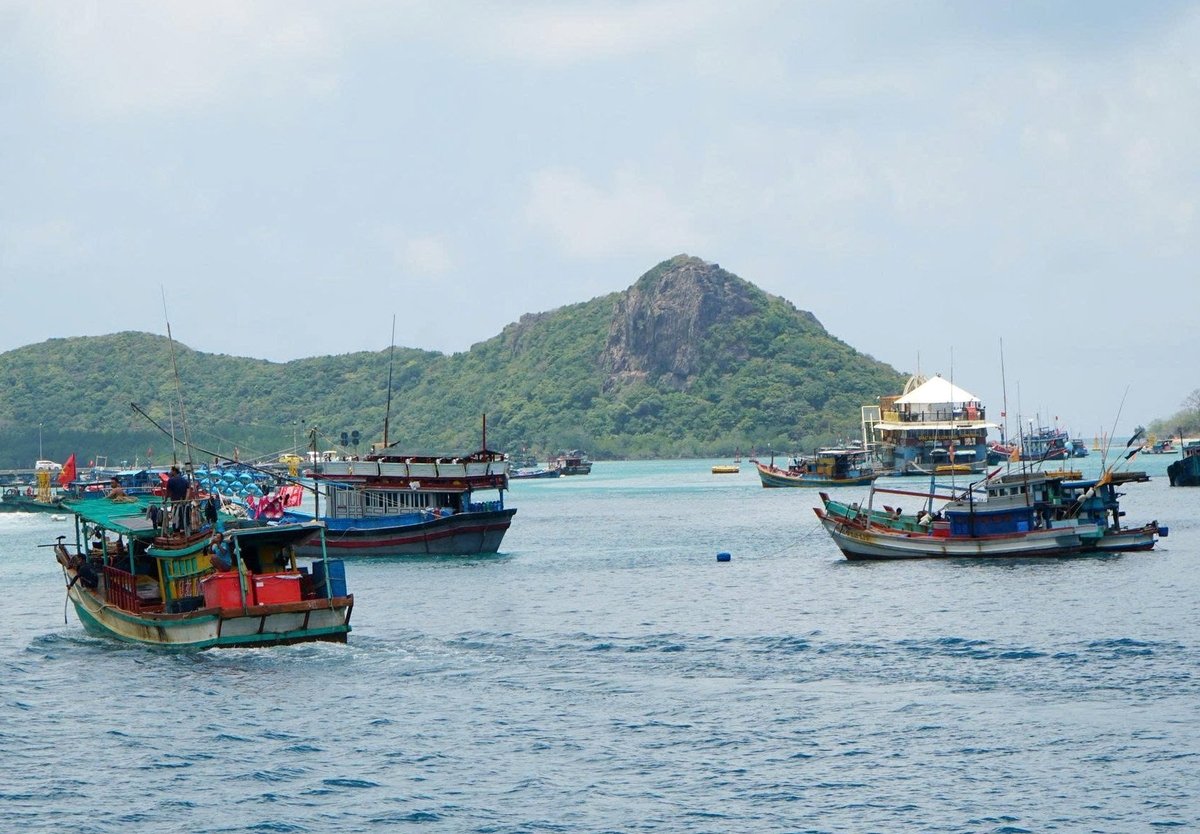 Tàu cá hoạt động trên vùng biển Bà Rịa - Vũng Tàu. Ảnh: Lê Bình.