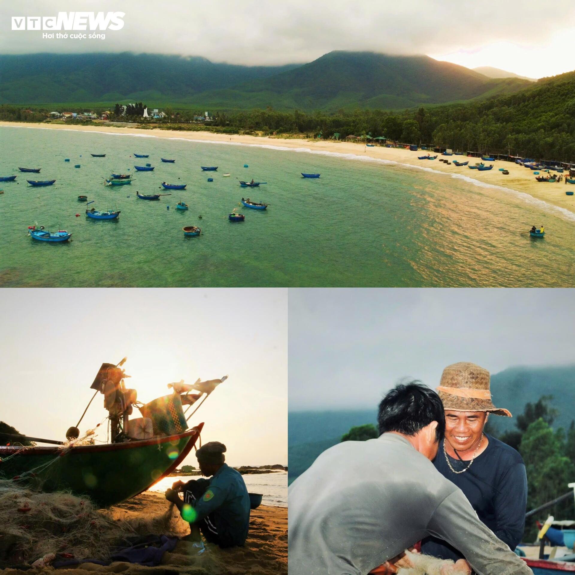 Về làng chài Lộ Diêu ở Gia Lai xem ngư dân ‘vẽ hình’ cỏ ba lá trên biển - 13