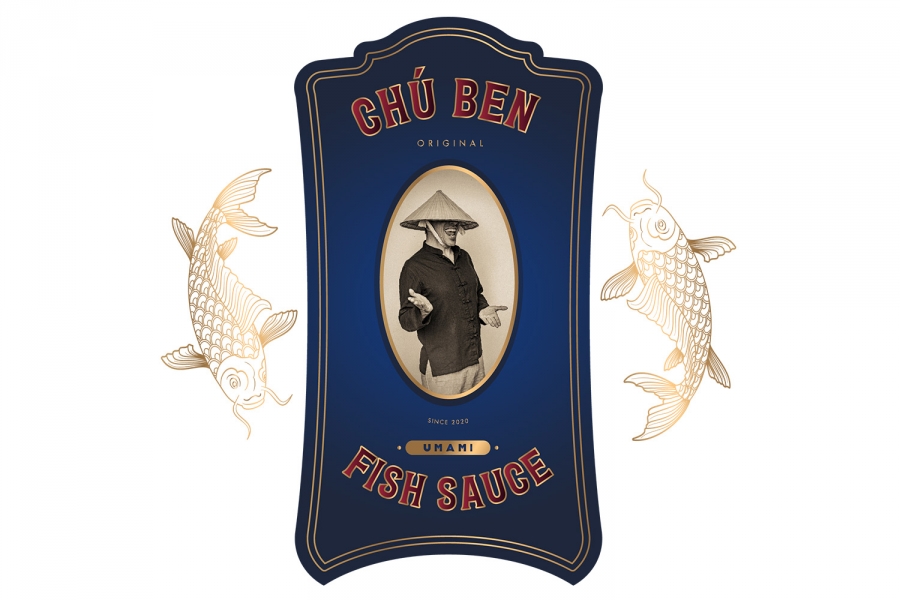 Chú Ben với năng lượng tích cực và cá tính độc đáo cũng chính như bản thân anh ngoài đời, hình ảnh này được thể hiện rõ trên thương hiệu 'Nước mắm Chú Ben'.