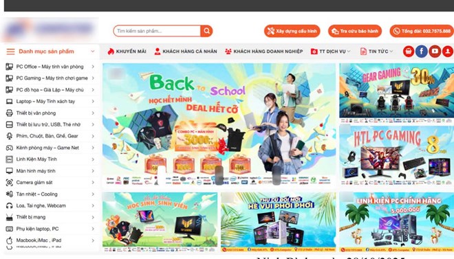 Xử phạt một công ty ở Ninh Bình vi phạm về thương mại điện tử