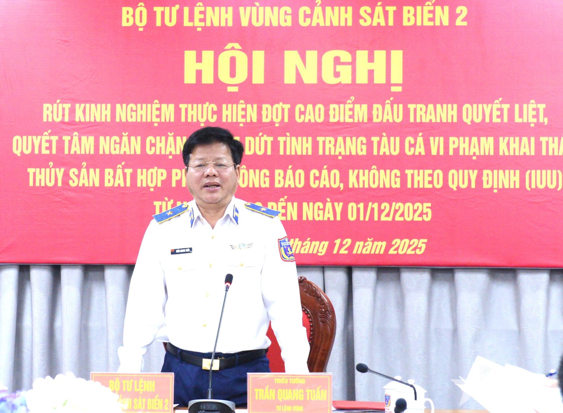 Vùng Cảnh sát biển 2 phối hợp thực hiện hiệu quả đợt cao điểm chống khai thác IUU