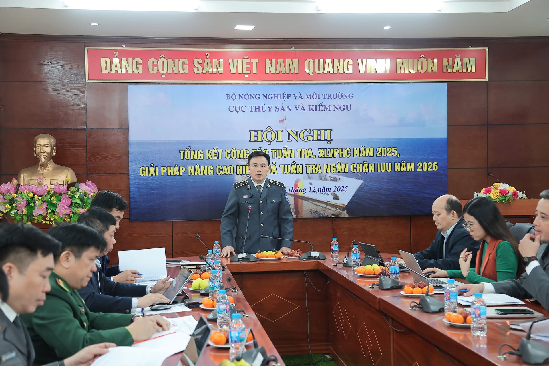 Ông Nguyễn Phú Quốc - Phó Cục trưởng Cục Thủy sản và Kiểm ngư yêu cầu các địa phương chấm dứt tình trạng xử lý vi phạm nể nang, thiếu dứt khoát. Ảnh: Hồng Ngọc.