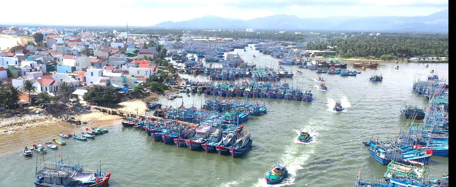 Cảng cá Tam Quan được đầu tư xây dựng theo mô hình cảng cá thông minh, hiện đại. Ảnh:N.N cang-ca-tq5.jpg