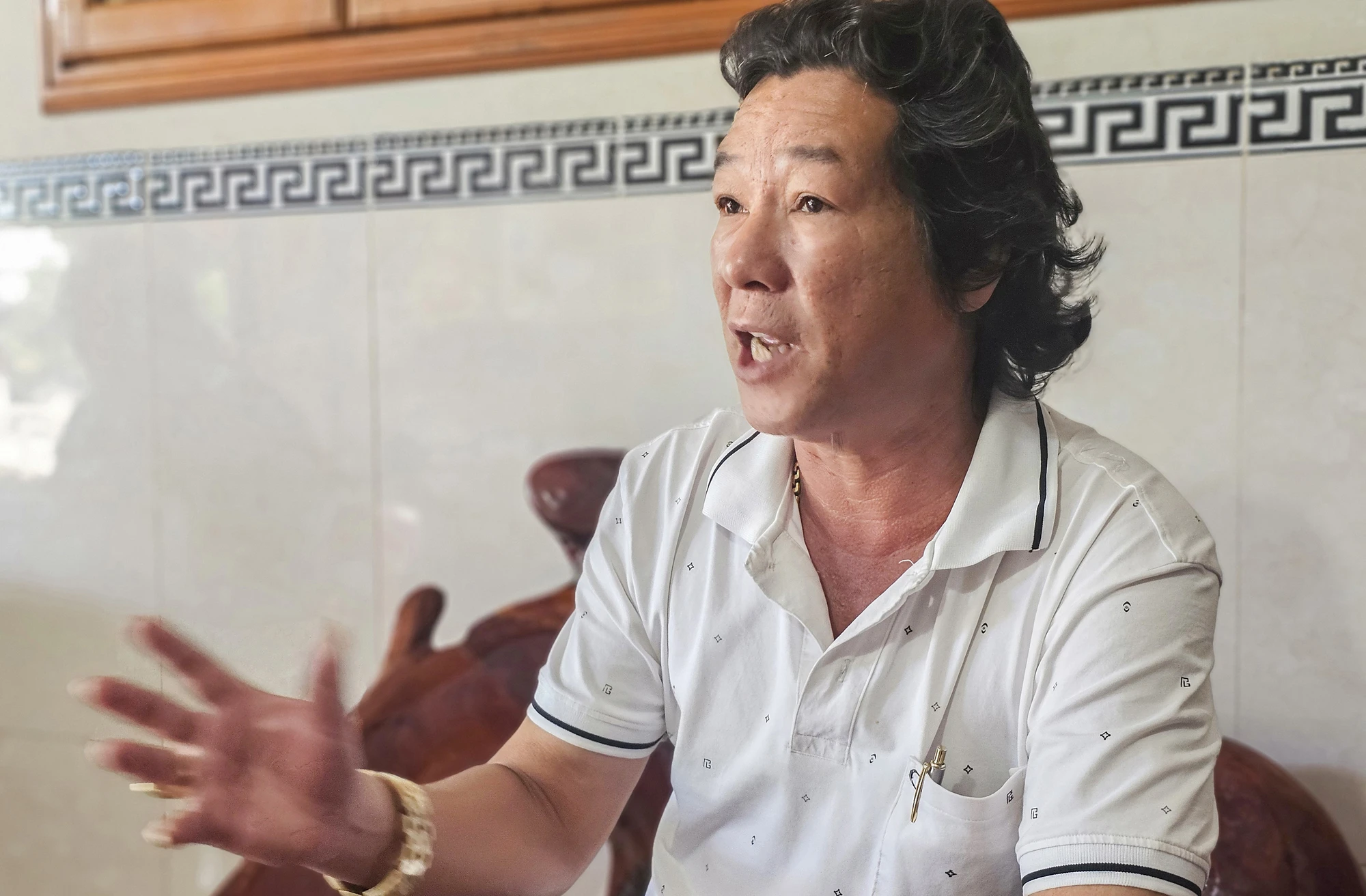 Theo ông Võ Ngọc Tùng, Chủ tịch Nghiệp đoàn nghề cá xã Phước Đồng, với giá dầu hiện nay ra khơi nắm chắc lỗ vốn. Ảnh: XUÂN HOÁT 1.jpg