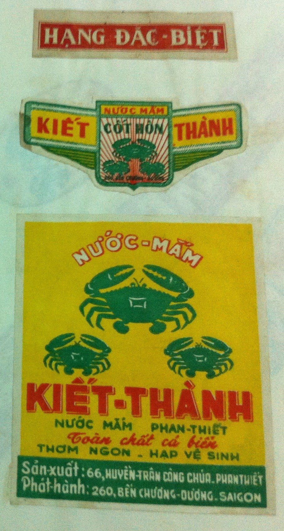 Nước mắm Kiết Thành, hiệu ba con cua xanh, lừng danh thế giới !!