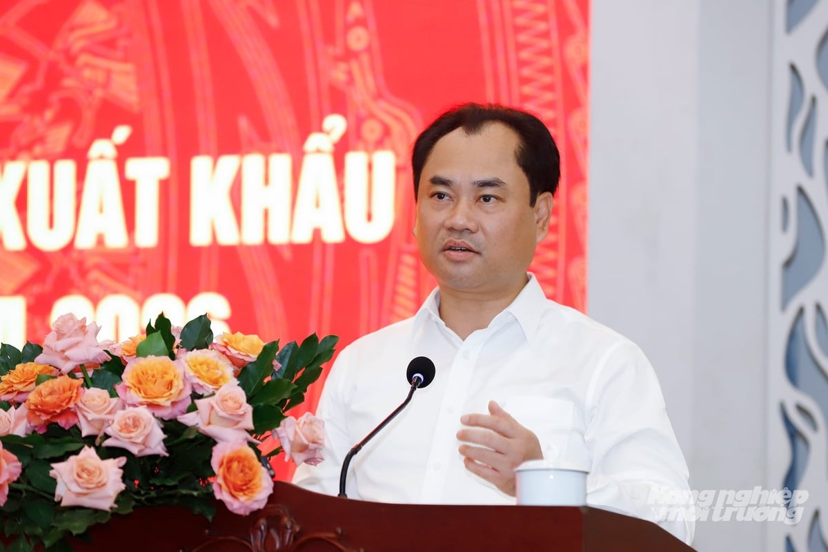 Nhấn mạnh vai trò của doanh nghiệp, Bộ trưởng nói: Trái tim của doanh nghiệp nằm trong lồng ngực của doanh nghiệp, không nằm trong tay các cơ quan quản lý Nhà nước. Theo ông, Nhà nước sẽ đồng hành trong việc tháo gỡ thể chế, mở cửa thị trường và cung cấp thông tin, nhưng không thể làm thay doanh nghiệp trong quản trị chất lượng, tổ chức chuỗi hay thực hiện các cam kết hợp đồng. Ảnh: Khương Trung.
