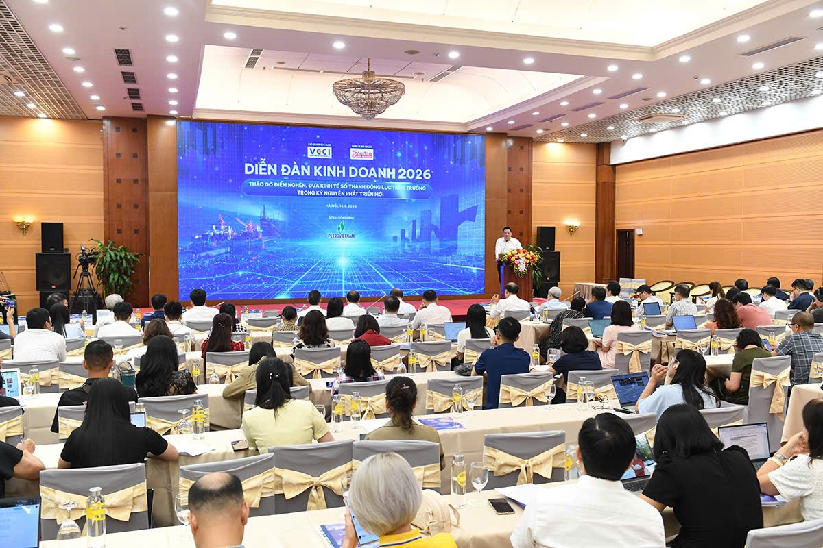 Toàn cảnh Diễn đàn kinh doanh 2026. Ảnh: Vũ Khuê.